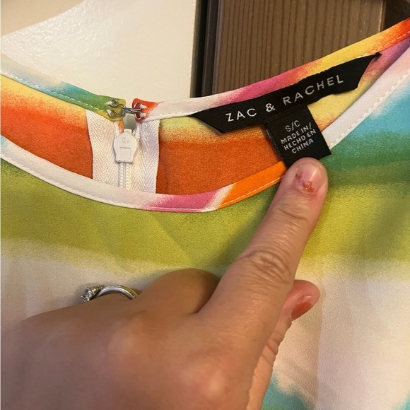 Zac & Rachel Colorful Striped Sleeveless Top - Picture 2 of 7